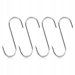 Kabliukas plieninis rūkymo kabliukas, rinkinys 4 vnt 15x12 cm