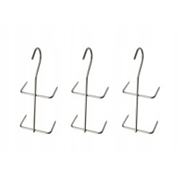 F-302 kabliukas, kabliukai žuvies filė rūkyti, 3 vnt