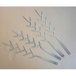 Metalinių šašlykinių iešmelių "šaka" 4 vnt