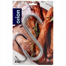 Kabliukas plieninis rūkymo kabliukas, rinkinys 4 vnt 15x12 cm