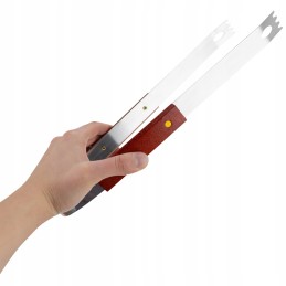 Virtuvės reikmenų rinkinys šašlykams, virtuvinės žnyplės, dideli stalo įrankiai, 3 vnt