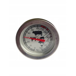 Termometras su zondu 0-120 laipsnių, nerūdijančio plieno