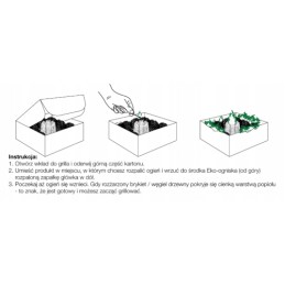 Grilio įdėklas, ekologiškas anglies žiebtuvėlis, 0,5 kg