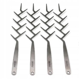 Šakės židinio šakutės iešmeliai 4 vnt