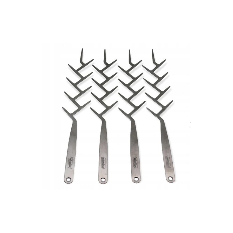 Šakės židinio šakutės iešmeliai 4 vnt