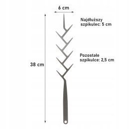 Šakės židinio šakutės iešmeliai 4 vnt