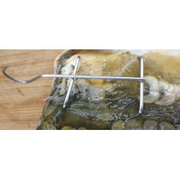 F-302 kabliukas, kabliukai žuvies filė rūkyti, 3 vnt