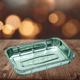 Grilio padėklai, 4 vnt., aliuminio padėklai