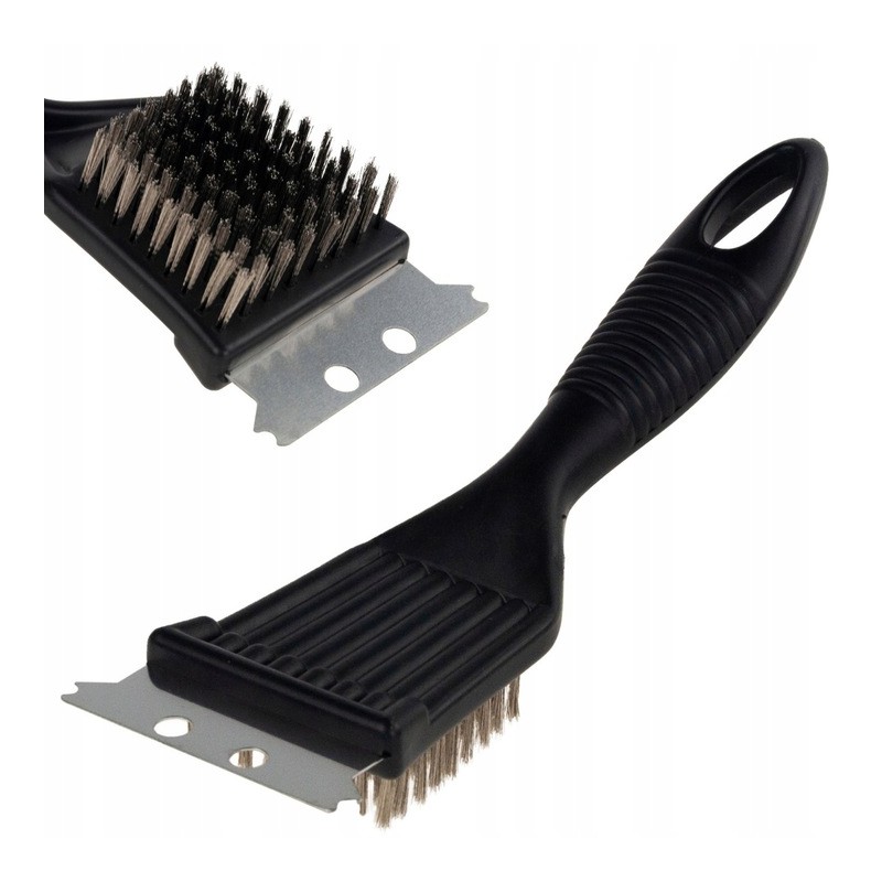 Grilio valymo šepetys, grotelių grandiklis, 2 viename vielos grandiklis