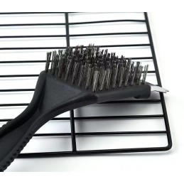 Grilio valymo šepetys, grotelių grandiklis, 2 viename vielos grandiklis