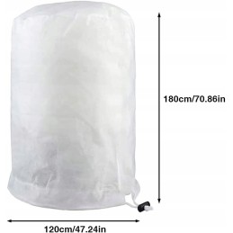 Apsauginis gaubtas sodo augalams 120 x 180 baltas