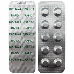 Greitai tirpstančios tabletės aktyviojo deguonies testeriui DPD 4