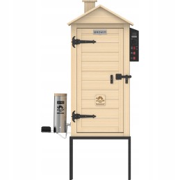 Medinė elektrinė rūkykla browin100e dūmų generatorius karšto oro cirkuliacija zrebki