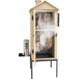 Medinė elektrinė rūkykla browin100e dūmų generatorius karšto oro cirkuliacija zrebki