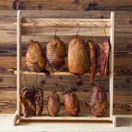 Medinė elektrinė rūkykla browin100e dūmų generatorius karšto oro cirkuliacija zrebki