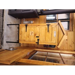 Medinė elektrinė rūkykla browin100e dūmų generatorius karšto oro cirkuliacija zrebki