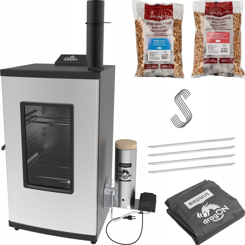 Automatinė skaitmeninė elektrinė rūkykla šaltam ir karštam rūkymui