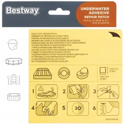 Baseino grebėstai, baseino remonto rinkinys, šlapiems vandeniui atsparūs klijai