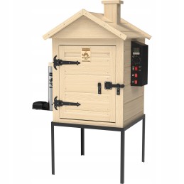 Medinė elektrinė rūkykla 115l dūmų generatoriaus karšto oro cirkuliacijos kabliukai