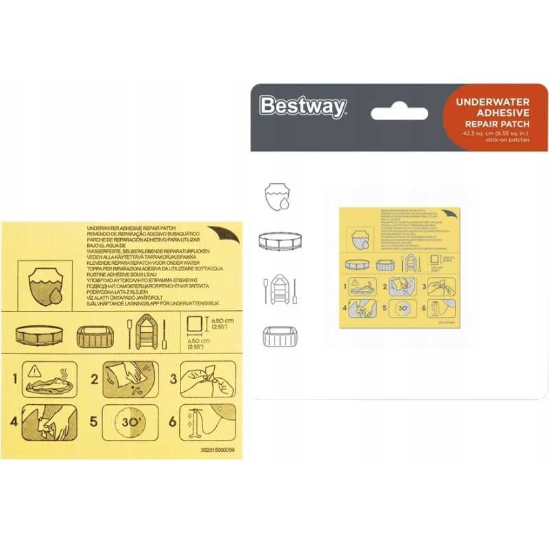 Bestway remonto skląsčių rinkinys 10 vnt 62091