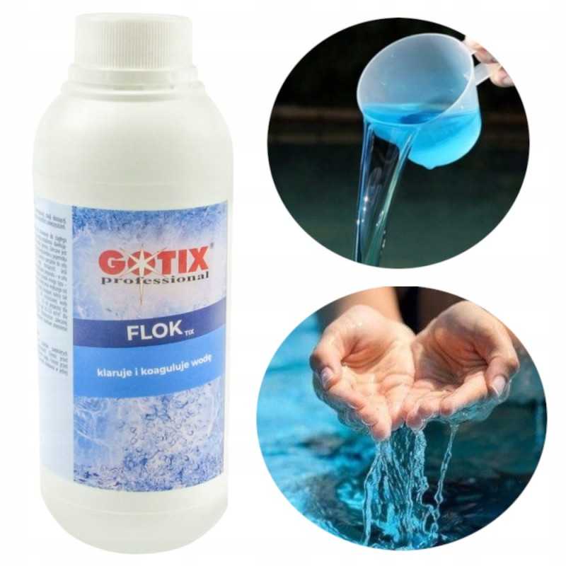 3in1 Floktix super koaguliantas dumbliams, tokiems kaip chloras, 1l