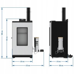 ⭐⭐Elektrinės rūkyklos komplektas automatinis skaitmeninis medžio drožlių dūmų generatorius⭐⭐
