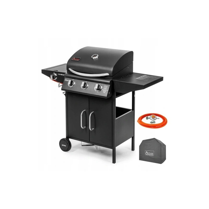 ⭐⭐dujinė grilis Alabama III 3+1 ketaus grotelės + dangtelis 19789gd activa⭐⭐