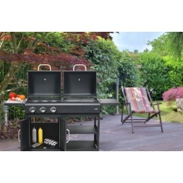 ⭐⭐Dvigubos dujinės anglies grilis 8,4 kw sodas⭐⭐