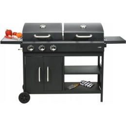 ⭐⭐double gas and charcoal grill 8.4 kw garden⭐⭐