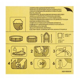 Neperšlampami remontiniai pleistrai bestway 10 vnt