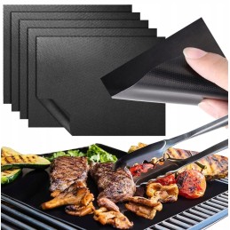 ⭐Tefloninis grilio kilimėlis, grilio padėklas, kepimui grilyje, rinkinyje 5 vnt.⭐