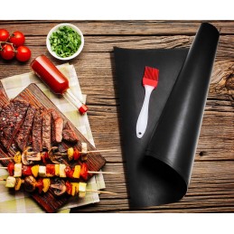 ⭐Tefloninis grilio kilimėlis, grilio padėklas, kepimui grilyje, rinkinyje 5 vnt.⭐