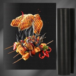 10x tefloninis kepimo kilimėlis, skirtas BBQ kepimo skardai