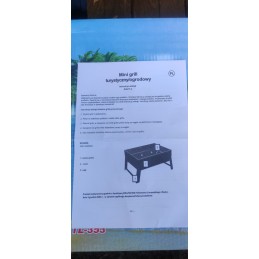 Sulankstomas turistinis nešiojamas medžio anglies sodo lagaminas su rankena