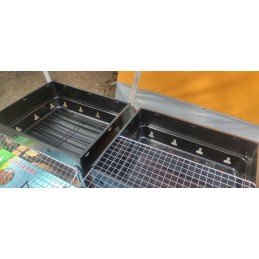 Sulankstomas turistinis nešiojamas medžio anglies sodo lagaminas su rankena