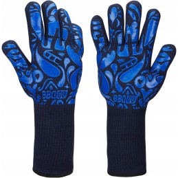 BBQ pirštinės, kepimo rankovė, saugus, atsparus ugniai, 800°C