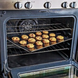 Tefloniniai grilio padėklai, skirti kepti ant grotelių