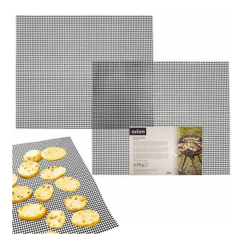 Grilio tinklinis kilimėlis mėsos ir daržovių grotelėms 2x