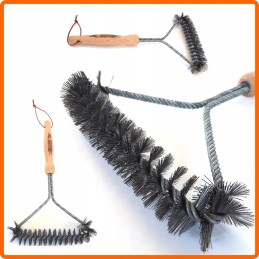 Vielinis šepetys grilio grotelių valymui