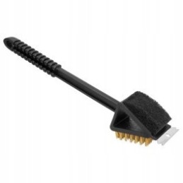 Šepetys, grandiklis, kempinė, grotelių valymo grotelės, 36 cm ilgio