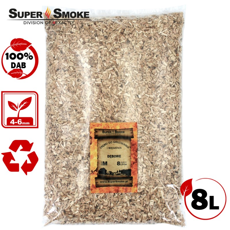 Super dūmų rūkymo traškučiai ąžuolo dydis: m 8 litrai