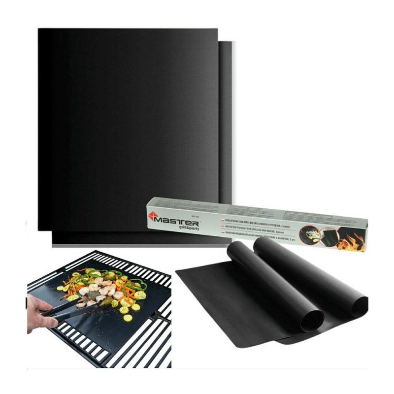 Master grill&party daugkartinio naudojimo grilio kilimėlis 2 vnt.