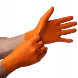 Nitrilinės pirštinės mercator gogrip oranžinės pirštinės oranžinės l 50 vnt.