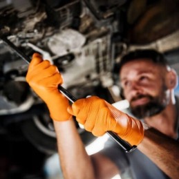 Nitrilinės pirštinės mercator gogrip oranžinės pirštinės oranžinės l 50 vnt.