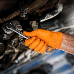 Nitrilinės pirštinės mercator gogrip oranžinės pirštinės oranžinės l 50 vnt.