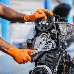 Nitrilinės pirštinės mercator gogrip oranžinės pirštinės oranžinės l 50 vnt.