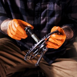 Nitrilinės pirštinės mercator gogrip oranžinės pirštinės oranžinės l 50 vnt.