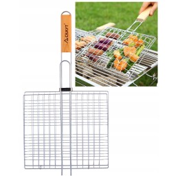 Stačiakampės grilio grotelės mėsai, žuviai, kepsniams, 27x24x2