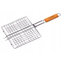 Stačiakampės grilio grotelės mėsai, žuviai, kepsniams, 27x24x2