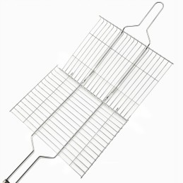 Stačiakampės grilio grotelės mėsai, žuviai, kepsniams, 27x24x2